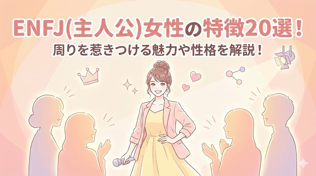 ENFJ(主人公)女性の特徴20選！周りを惹きつける魅力や性格を解説！