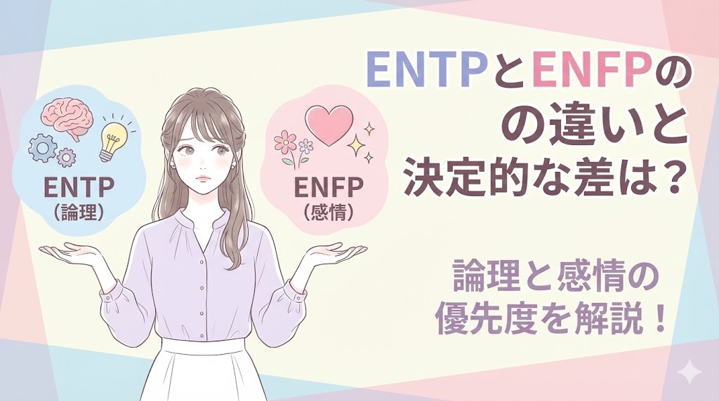 ENTPとENFPの違いと決定的な差は？論理と感情の優先度を解説！