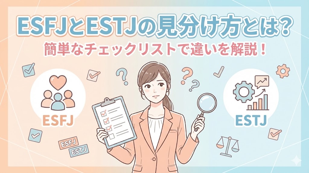 ESFJとESTJの見分け方とは？簡単なチェックリストで違いを解説！