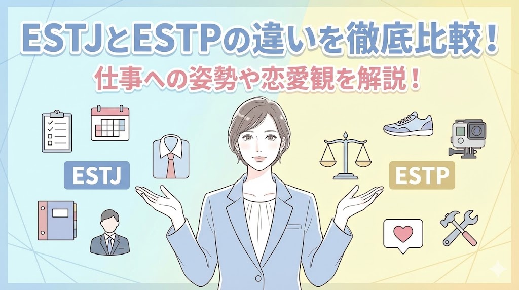 ESTJとESTPの違いを徹底比較！仕事への姿勢や恋愛観を解説！